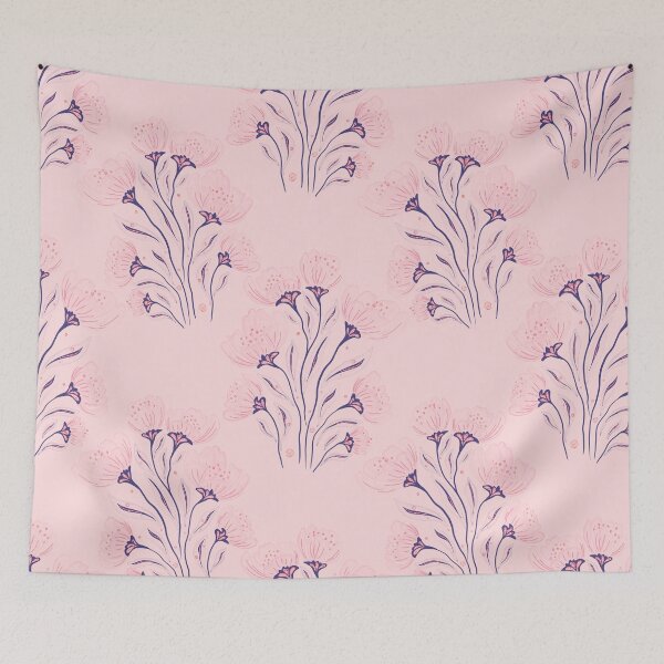 Item preview, Pink Ink Botanical Dream Pattern designed and sold by AneissPiaf.