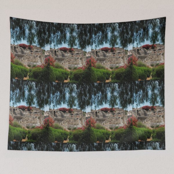 Item preview, Ancient Ruins Framed by Mediterranean Garden designed and sold by onubi.