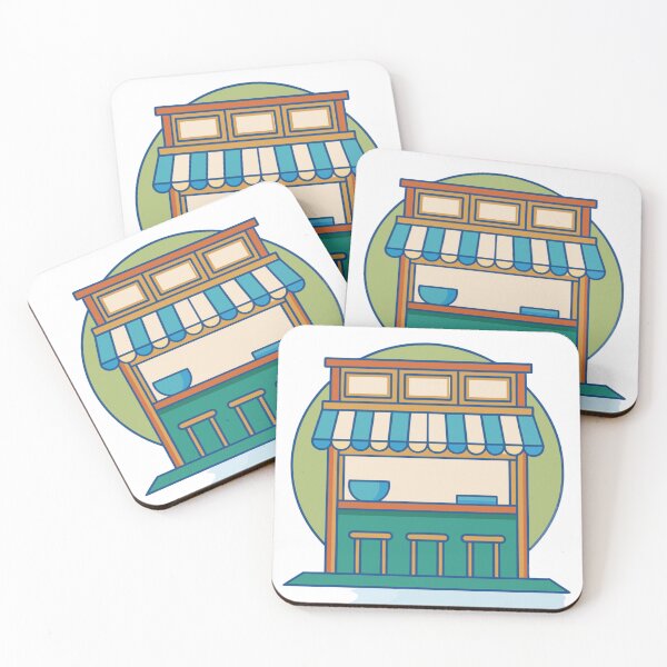 Item preview, old-school ramen shop with cinematic steam lighting designed and sold by Senglaopattern.