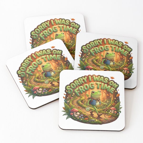 Item preview, Sorry I Was On Frog Time Funny Cottagecore Frog designed and sold by pradeepvisuals.
