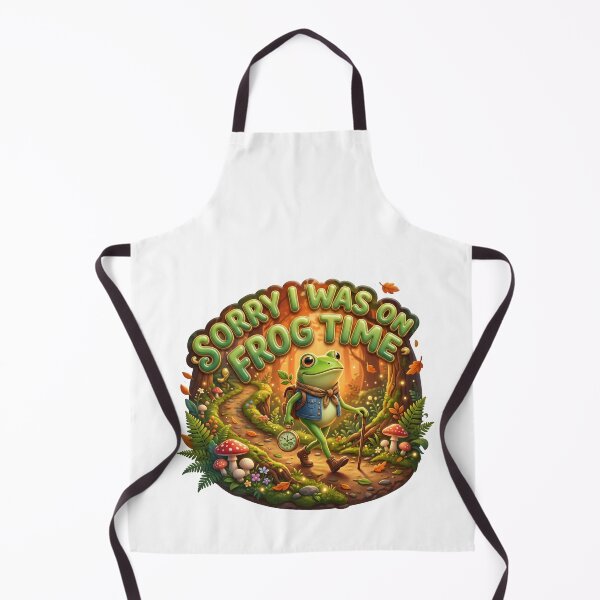 Item preview, Sorry I Was On Frog Time Funny Cottagecore Frog designed and sold by pradeepvisuals.