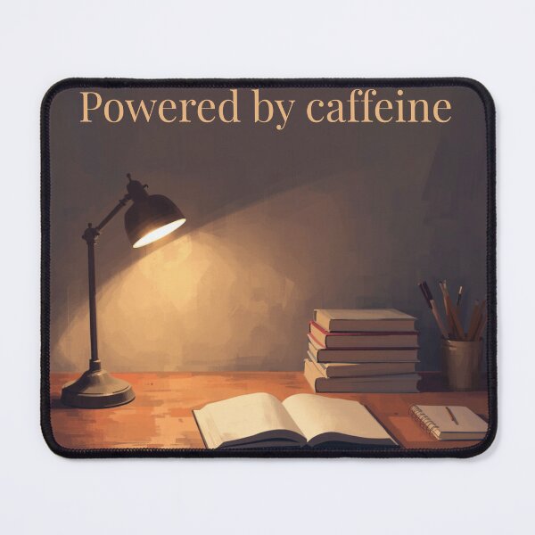 Item preview, Powered by Caffeine designed and sold by GlowAndGrindCo.