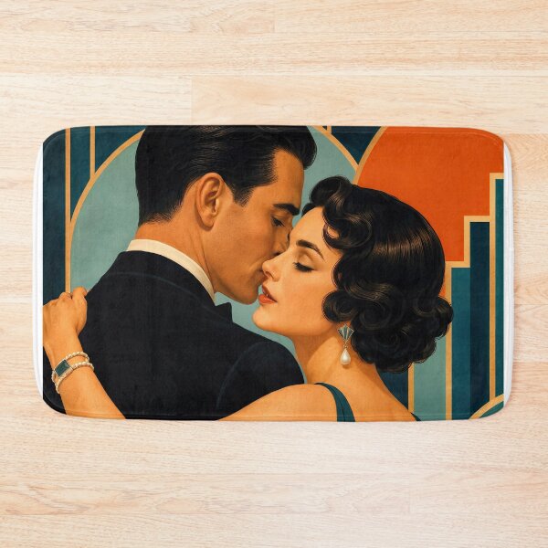 Item preview, Wall Art - Postcard - Art Deco Embrace – Timeless Glamour designed and sold by ForeverPrintsOK.