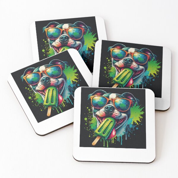 Item preview, Cool Popsicle Dog Neon Graffiti Summer designed and sold by PoojaArtLab.