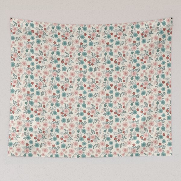 Item preview, Modern Pastel Romantic Botanical Floral Pattern designed and sold by VelloomStore.