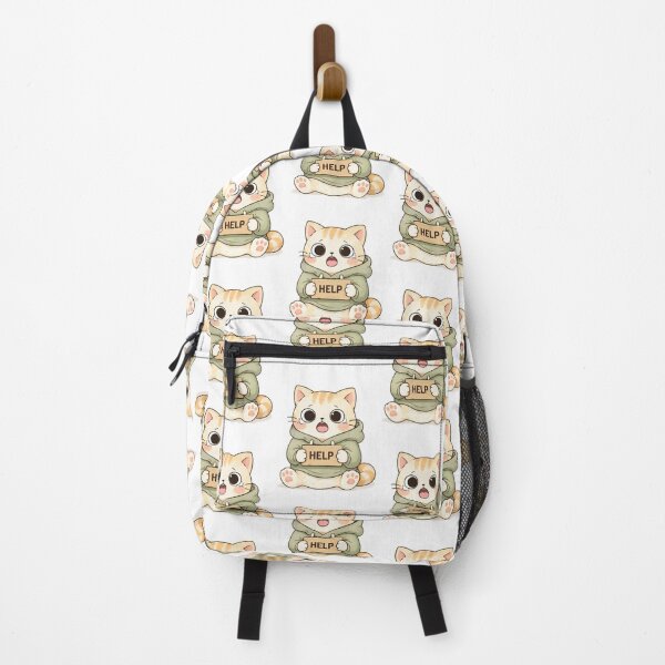 Item preview, Help Cat | Cute Kawaii Aesthetic | Overwhelmed Mood Design designed and sold by The Mood Index.