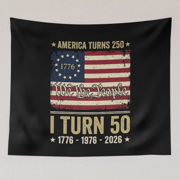 Item preview, America Turns 250 1776 We The People I Turn 50 American Patriot Fiftieth Birthday 2026 designed and sold by SofenArt.