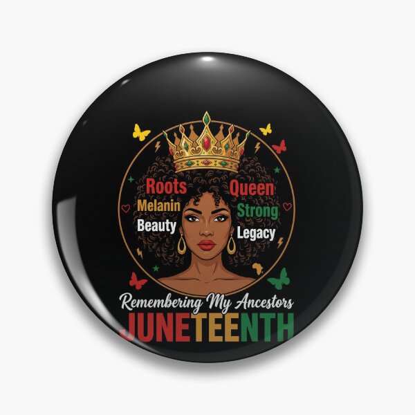 Item preview, Remembering My Ancestors Juneteenth Roots Melanin Beauty Queen Strong Legacy African American Freedom Day designed and sold by SofenArt.