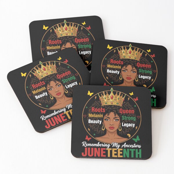 Item preview, Remembering My Ancestors Juneteenth Roots Melanin Beauty Queen Strong Legacy African American Freedom Day designed and sold by SofenArt.
