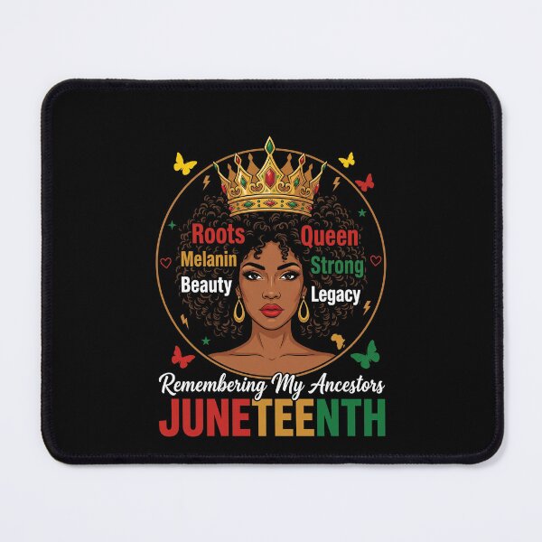 Item preview, Remembering My Ancestors Juneteenth Roots Melanin Beauty Queen Strong Legacy African American Freedom Day designed and sold by SofenArt.