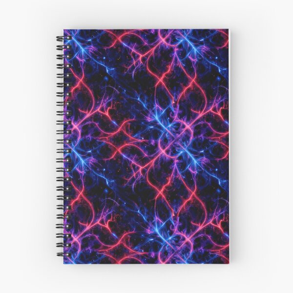 Item preview, Cosmic Neon Energy Seamless Pattern | Electric Plasma Abstract Art designed and sold by AnimalAirtistry.