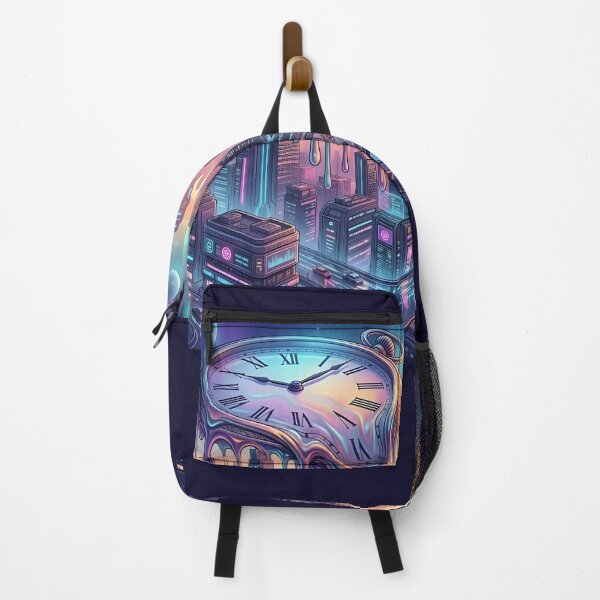 Item preview, Melting Time Cyberpunk City - Surreal Vaporwave Aesthetic designed and sold by MCV-Designs.