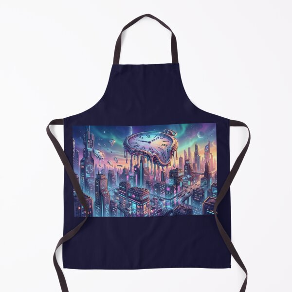 Item preview, Melting Time Cyberpunk City - Surreal Vaporwave Aesthetic designed and sold by MCV-Designs.