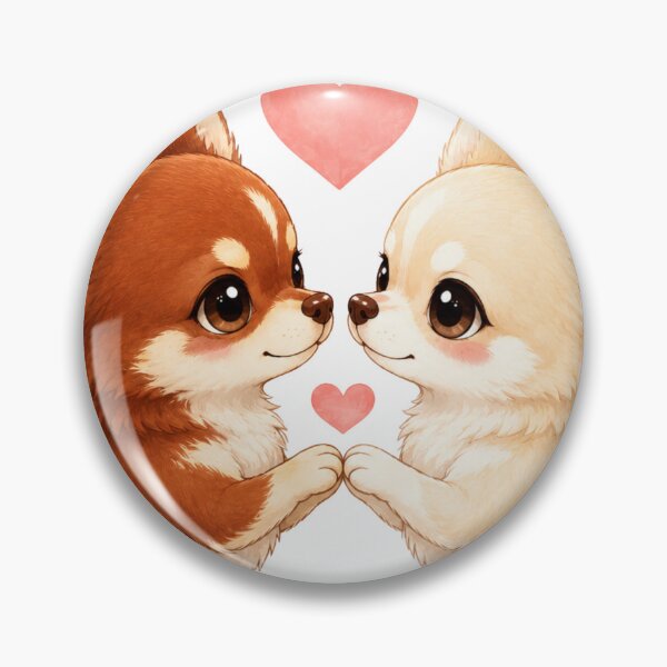 Item preview, Red and Cream Chihuahua Love designed and sold by RinaWorksJP.
