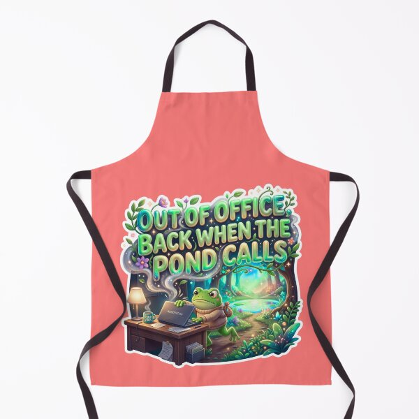 Item preview, Out Of Office Back When The Pond Calls Frog Art designed and sold by pradeepvisuals.