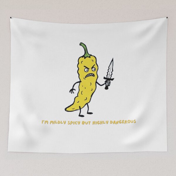 Item preview, Funny Angry Banana Pepper with Dagger Meme designed and sold by PM.