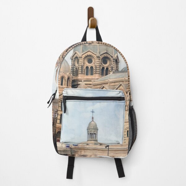 Item preview, Cathedrale de la Major — Digital Watercolour Fine Art from Real Photography, Marseille, France designed and sold by M.ALK.Watercolor.