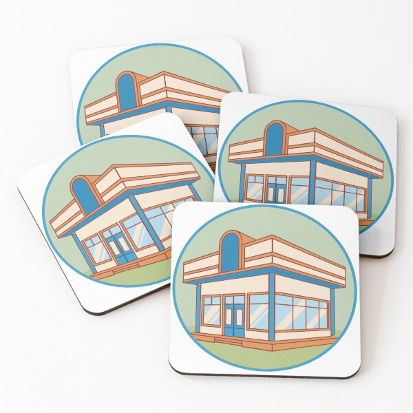 Item preview, retro convenience store in quiet small town designed and sold by Senglaopattern.
