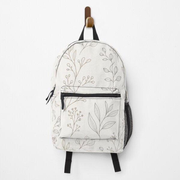 Item preview, Minimalist Neutral Botanical Line Pattern designed and sold by BloomingDesign3.