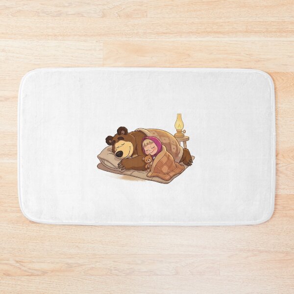 Item preview, Sleeping Bear & Little Girl Cozy Sticker | Cute Cartoon PNG designed and sold by ashwin131.