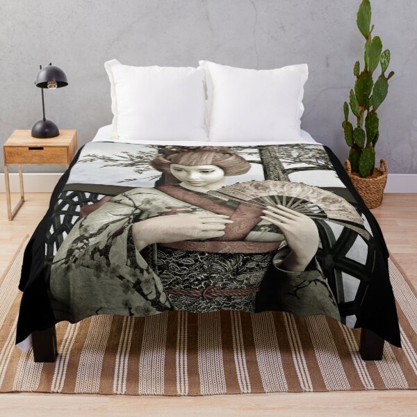 Item preview, Vintage Japanese Geisha Portrait Art designed and sold by Vac1.