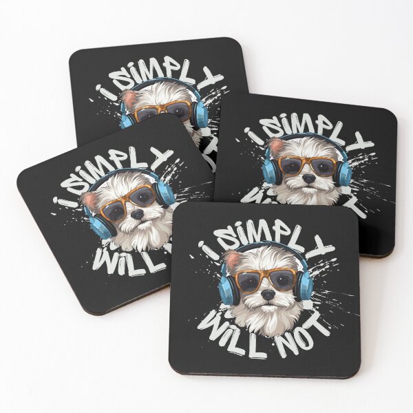 Item preview, I Simply Will Not Chill Dog Anti-Anxiety Dark designed and sold by Saroda Studio.