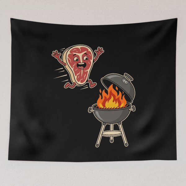 Item preview, Running Steak Funny Barbecue Grilling Pitmaster designed and sold by SofenArt.
