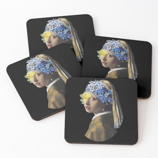 Item preview, Blue Blossom Girl - Vintage Floral Collage Art designed and sold by ZM0R.