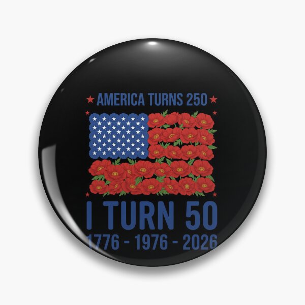 Item preview, America Turns 250 I Turn 50 1776 1976 2026 United States 250th Anniversary Fiftieth Birthday designed and sold by SofenArt.