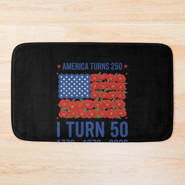 Item preview, America Turns 250 I Turn 50 1776 1976 2026 United States 250th Anniversary Fiftieth Birthday designed and sold by SofenArt.