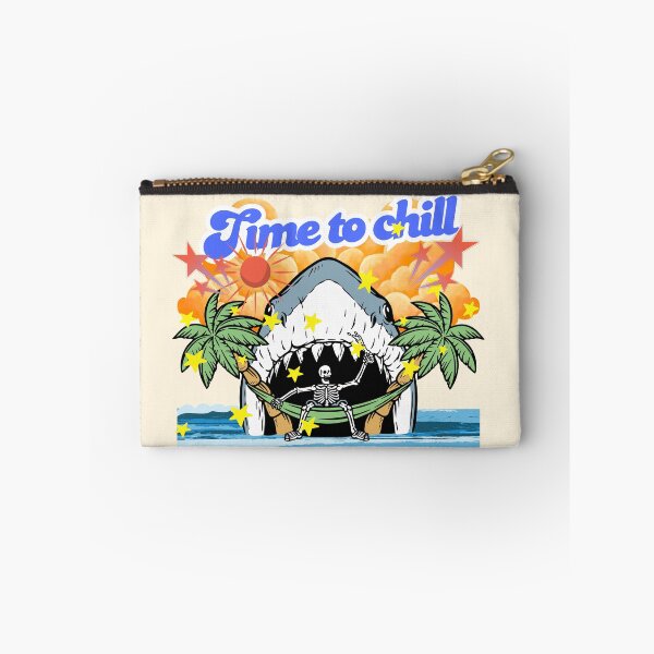 Item preview, Time To Chill Shark Skeleton Hammock - Retro Summer Vibe designed and sold by SilverSeaBKK.