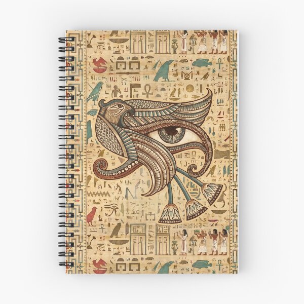 Item preview, Winged Eye of Horus Falcon - Ancient Egyptian Papyrus Art designed and sold by GulfSignature.