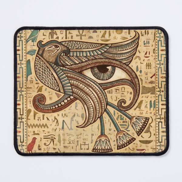 Item preview, Winged Eye of Horus Falcon - Ancient Egyptian Papyrus Art designed and sold by GulfSignature.
