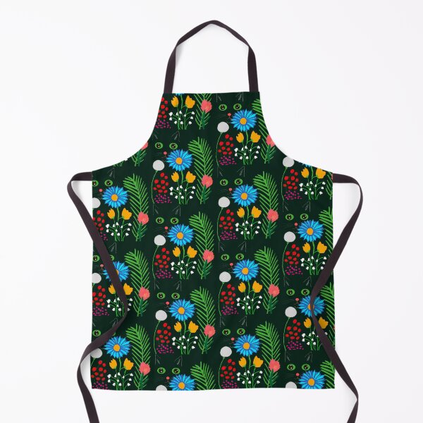 Item preview, Colorful Cat and Floral Pattern designed and sold by Elaine M Hayward .