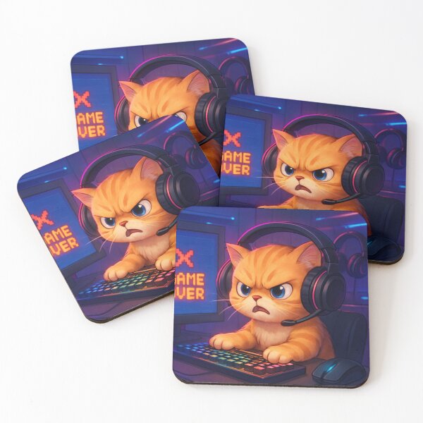 Item preview, Angry Cat is Losing designed and sold by Katara Studio.