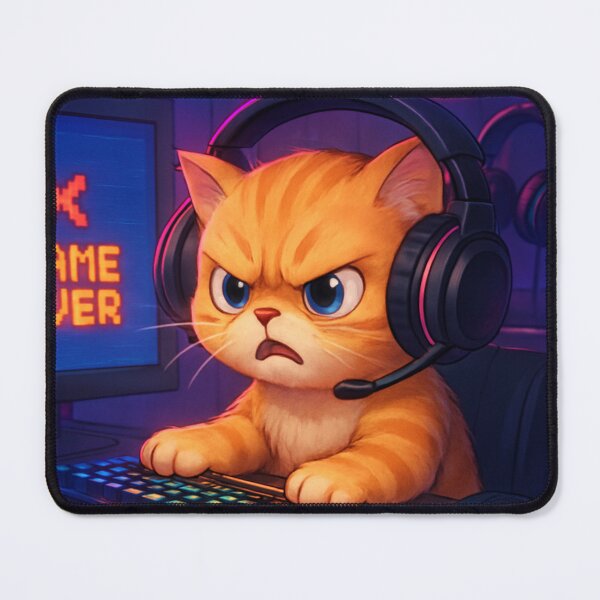 Item preview, Angry Cat is Losing designed and sold by Katara Studio.