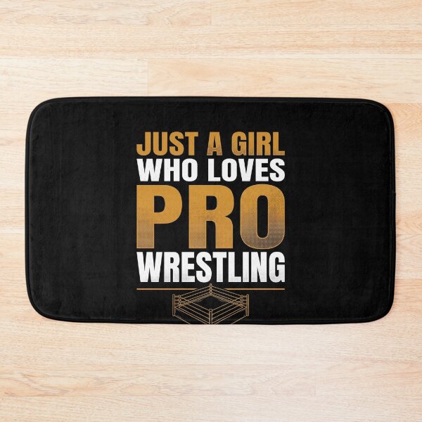 Item preview, Just A Girl Who Loves Pro Wrestling Female Fan designed and sold by SofenArt.