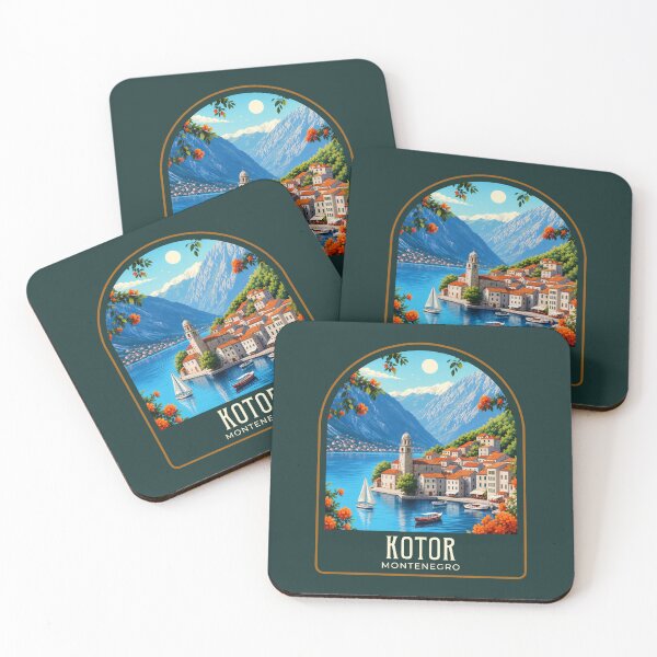Item preview, Kotor Vintage Travel Illustration designed and sold by HomeLivingCo.