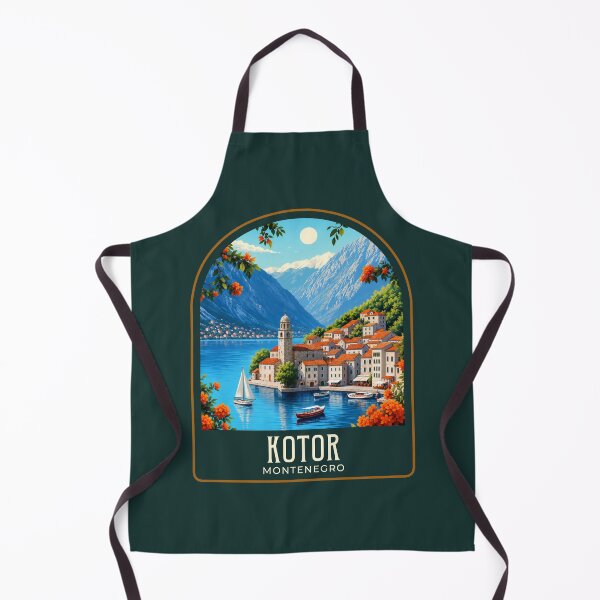 Item preview, Kotor Vintage Travel Illustration designed and sold by HomeLivingCo.