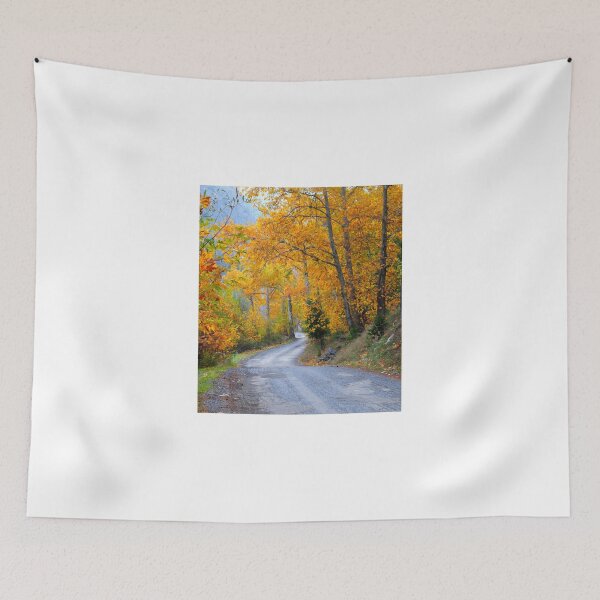 Item preview, Golden Autumn Road Through Forest designed and sold by onubi.