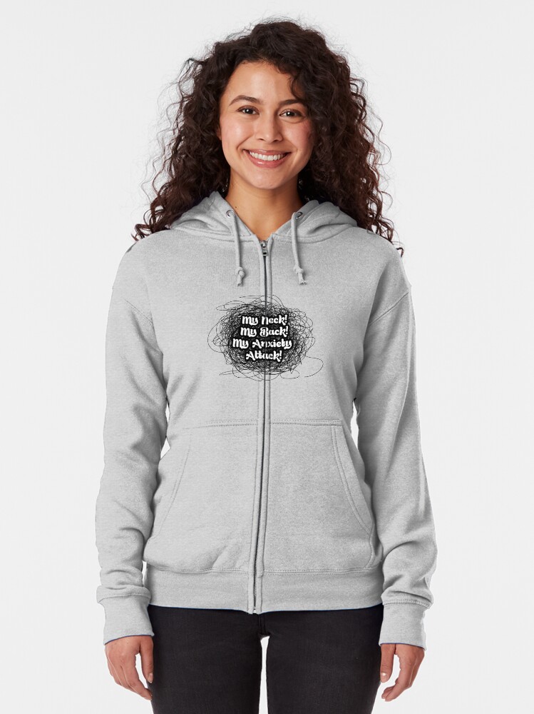 Download "My Neck! My Back!" Zipped Hoodie by merrypranxter | Redbubble