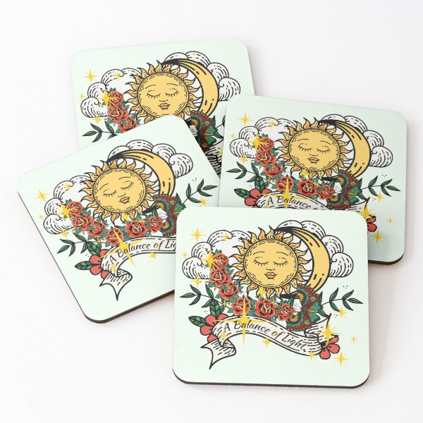 Item preview, A Balance of Light - Traditional Tattoo Sun and Moon designed and sold by SilverSeaBKK.