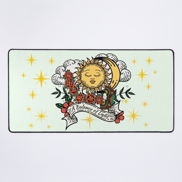 Item preview, A Balance of Light - Traditional Tattoo Sun and Moon designed and sold by SilverSeaBKK.