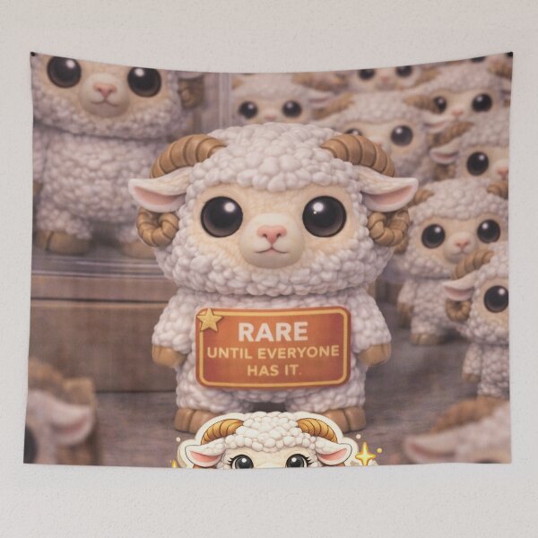Item preview, Rare Until Everyone Has It Sheep | Funko Flock Parody designed and sold by Thpoar.