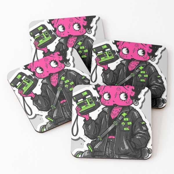 Item preview, Camera‑Toting Chaos Gremlin vs. The Neon Bunny Debt Collector designed and sold by Print Fiction.