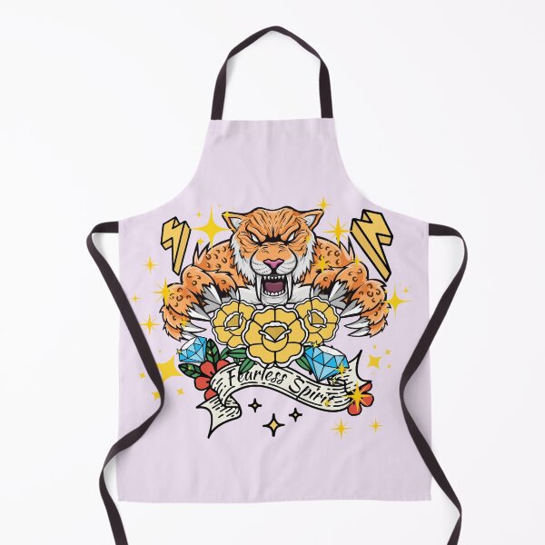 Item preview, Fearless Spirit - Traditional Tattoo Angry Tiger Flash Art designed and sold by SilverSeaBKK.