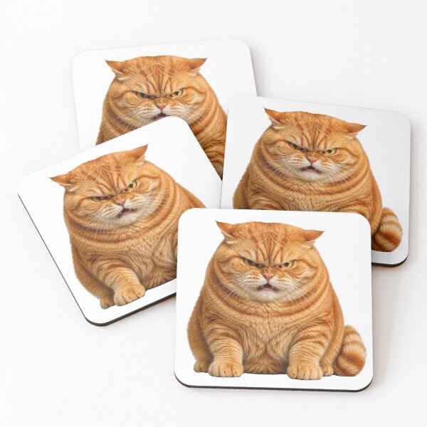 Item preview, Grumpy Ginger Cat - Aggressive Hissing Angry Cat Meme designed and sold by UvooArt.