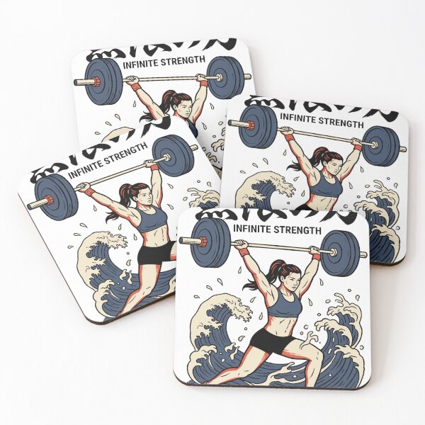 Item preview, Infinite Strength — Female Weightlifter Wave designed and sold by 1RSN.