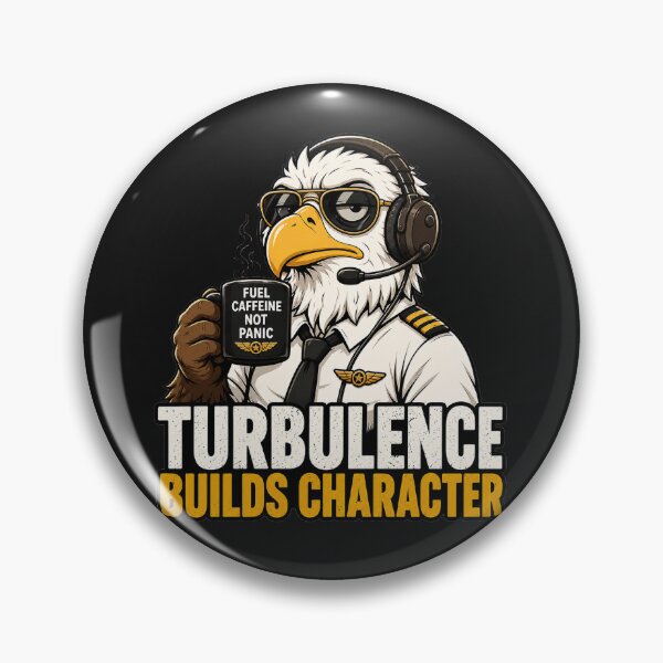 Item preview, Funny Pilot Gift Aviation Humor Caffeine Coffee Eagle designed and sold by Gentlestate.