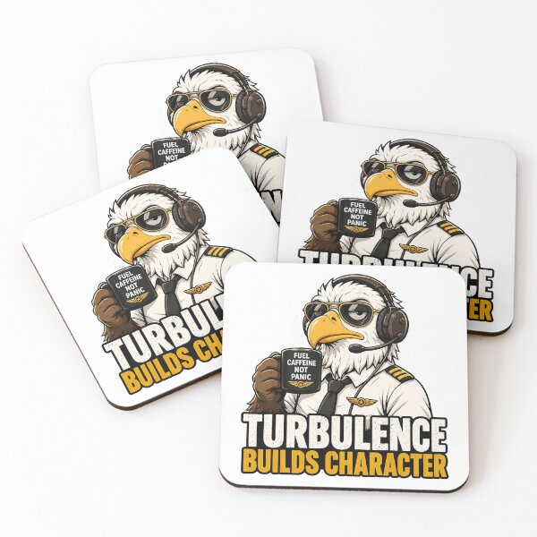 Item preview, Funny Pilot Gift Aviation Humor Caffeine Coffee Eagle designed and sold by Gentlestate.